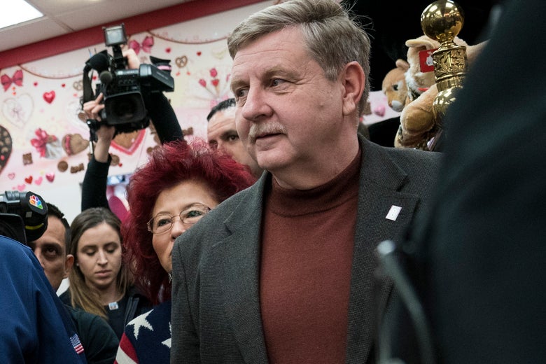 Rick Saccone wearing a turtleneck.